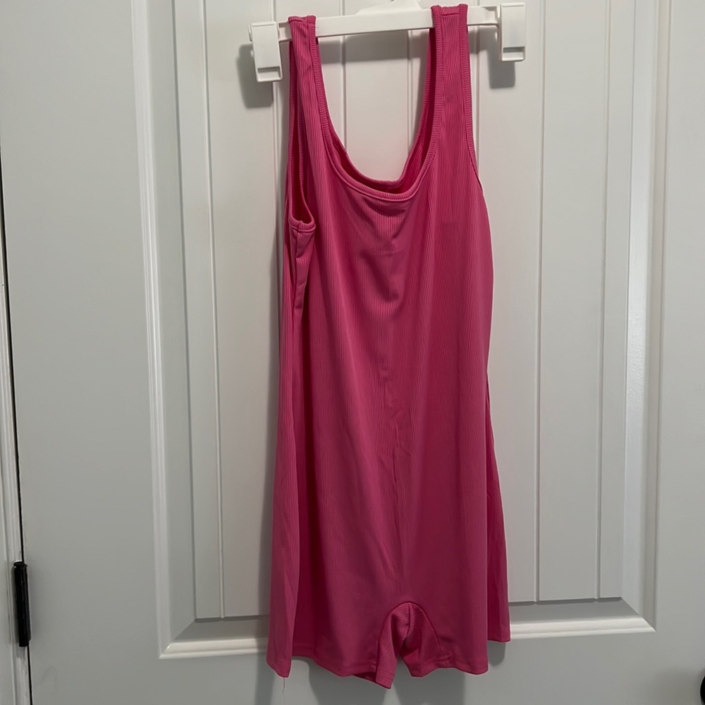 PINK ribbed jumpsuit